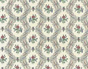 Wallpaper, Ogee Lace, Cream (Rose), 3 pc.