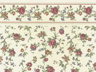 Wallpaper, Raffina, Cream (Rose), 3 pc.