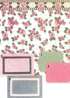 Wallpaper, 3pc: Cottage Rose, Pink