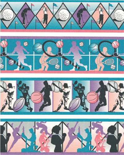 Wallpaper, Jewel Border, 3 pc.