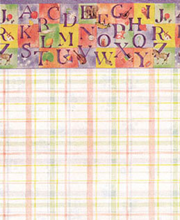 Wallpaper, ABC Blocks (Pastel), 3 pc.