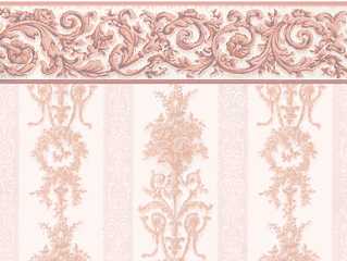 Wallpaper, Symphony Stripe, Pink, 3 pc.