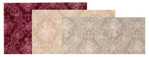 Wallpaper, English Rose, Burgundy, 3 pc.