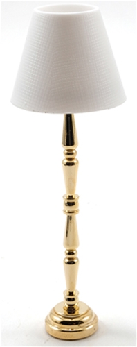 Led Brass Floor Lamp, Gold