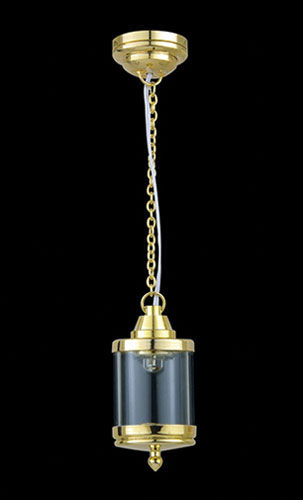 LED Battery Bird Cage Hanging Light with Wand, Brass, CR1632 Battery Included, 3 Volt