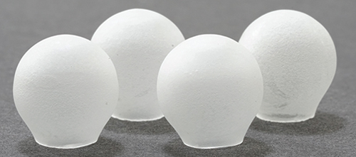 Frosted Glass Globes, 4 per package