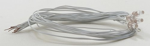 12V. Flame Bulb On 8 Inch Wire, 6 per package