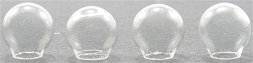 Clear Glass Globes, 4 per package
