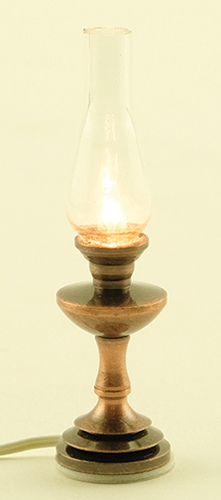 Hurricane Lamp, Antique Copper