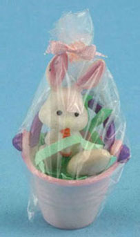 Wrapped Pail with Bunny