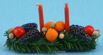 Centerpiece with Fruit and Candles
