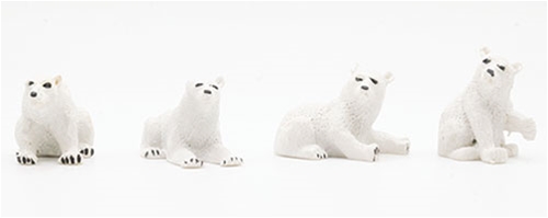 Mini Polar Bear, Assorted Poses, 1 Piece