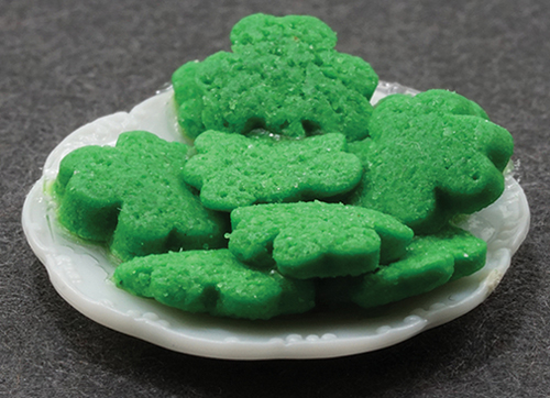 St. Patrick's Cookies On Plate