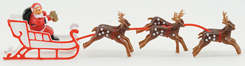 Santa Sleigh with Reindeer