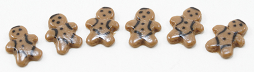GINGERBREAD MAN COOKIES, 6PC