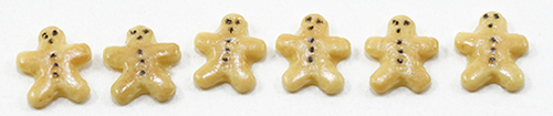 GINGERBREAD MAN SUGAR COOKIE, 6PC