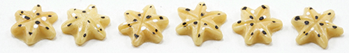 SUGAR COOKIE STAR SHAPE, 6PC