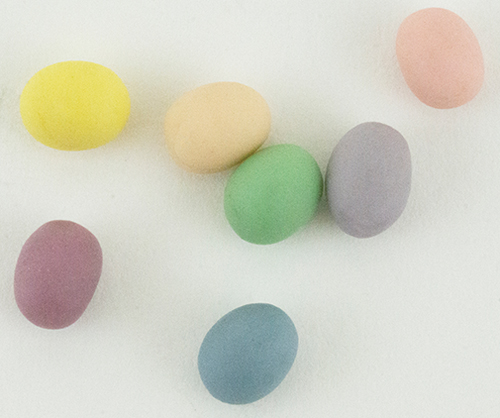 COLORED EASTER EGGS, 7 PIECES