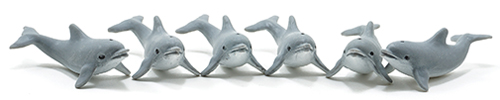 DOLPHINS, 6 PIECES