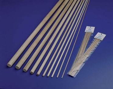 Birch Hardwood Dowels, 7/8" X 36", 4 per package