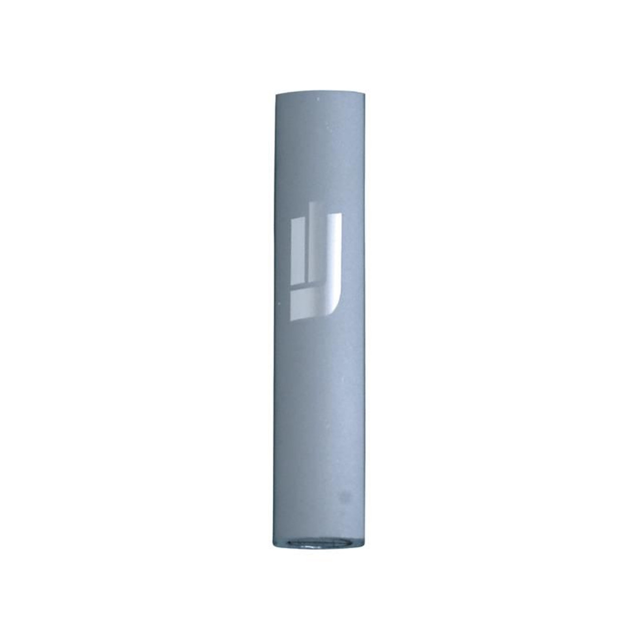 Self-Stick Sandblasted Aluminum Mezuzah - 3.4" - Single