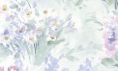 Pre-pasted Wallpaper, Garden Mural, Lavender, 3 pc.