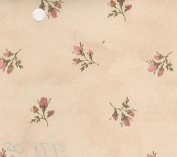 Pre-pasted Wallpaper, Mauve Rose Buds, 3 pc.