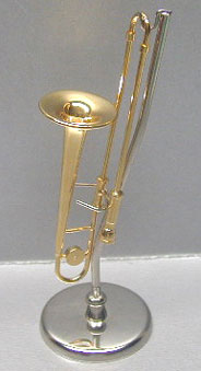 Trombone with Case and Stand