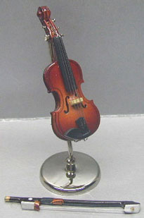 Violin with Case and Stand