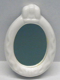 Oval Bath Mirror - Ceramic