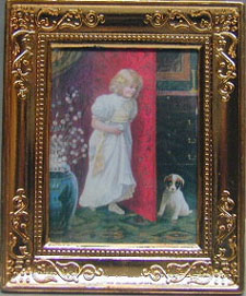 Girl/Dog Metal Frame 2 X 2 3/4