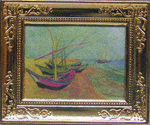 Sailboats Metal Frame 2 X 2 3/4