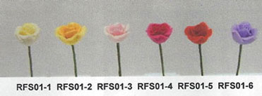 Sm.Rose Stems-Lavender/Set Of 12