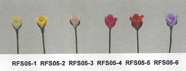 1/2" Scale Rose Stems-Pink/Set Of 12