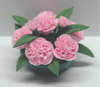 Pink Carnation/Flat Plate 1 1/4