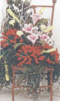 Iron Chair/Flowers