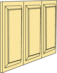 Dpb32-3 Wainscot Panel, 3/Sheet