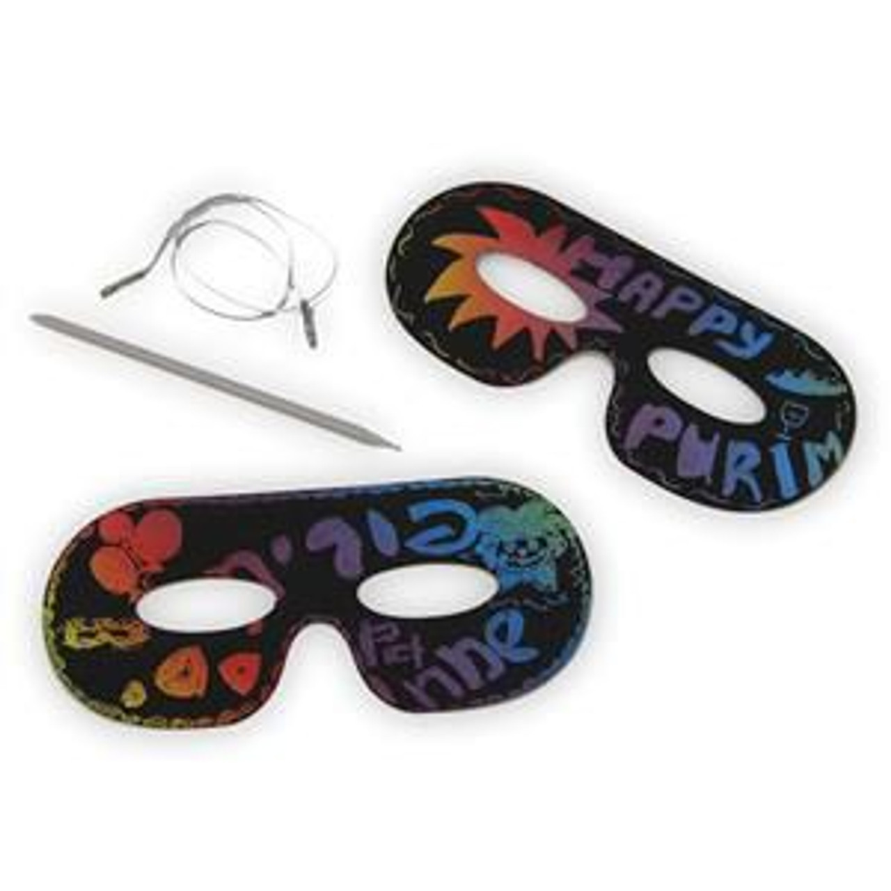 Magic Scratch Masks Purim Art & Craft Projects (24)