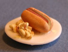 Hotdog Plate with Chips