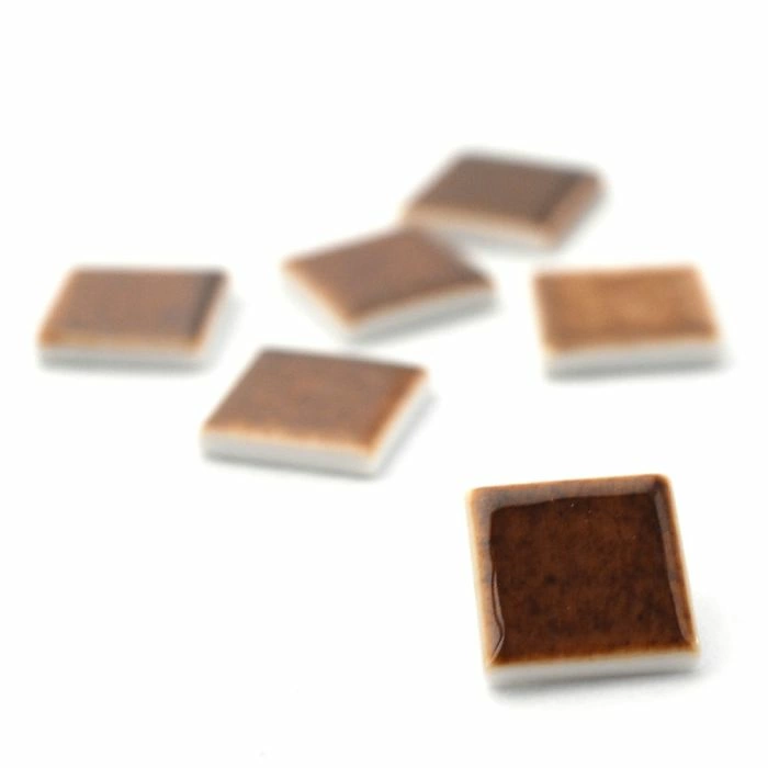 Small Brown Tiles, Pack of 6