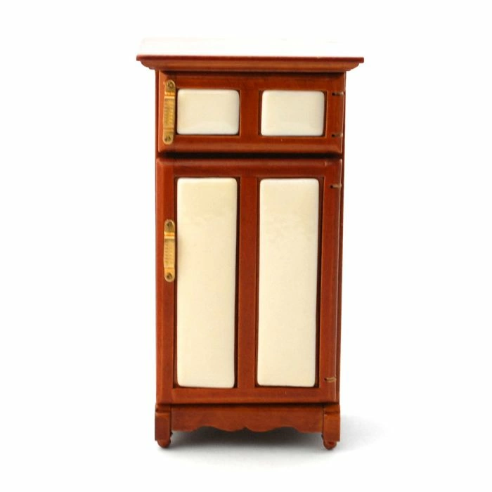 Plain White Tile Ice Box EMPTY