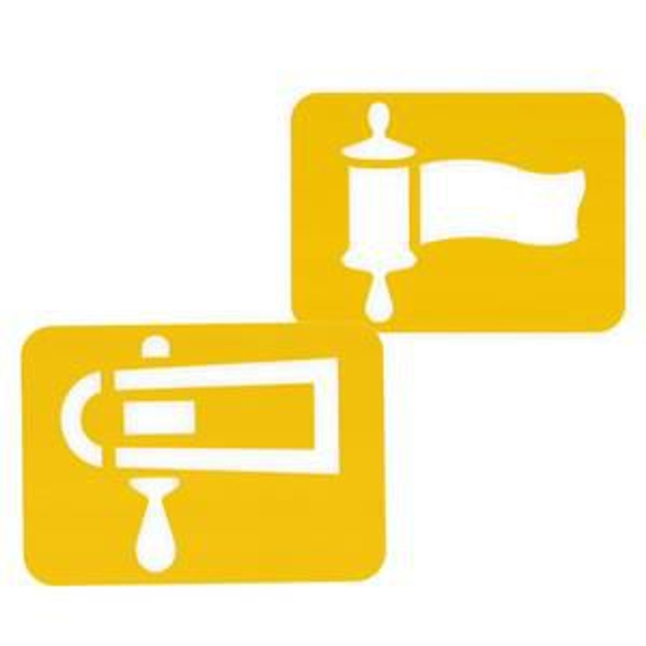 Megilah & Gragger Purim Stencil Set