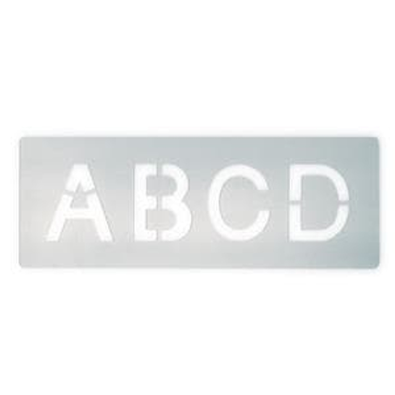 English A-B-C Letters Stencil Set, Letters 3" Tall - On CLOSEOUT-SALE!