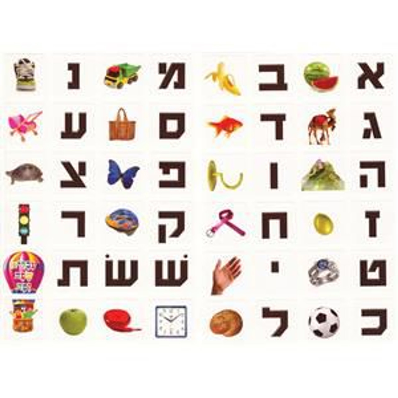 Alef Bet opening letters Stickers