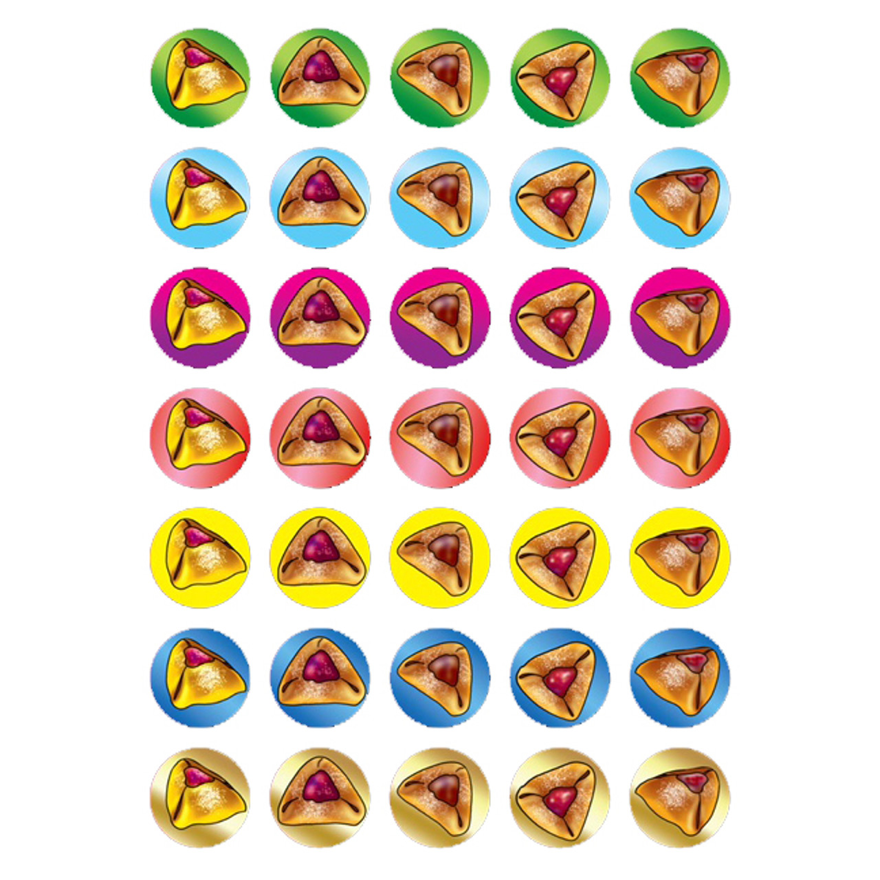 Purim Hamantash Stickers (350)