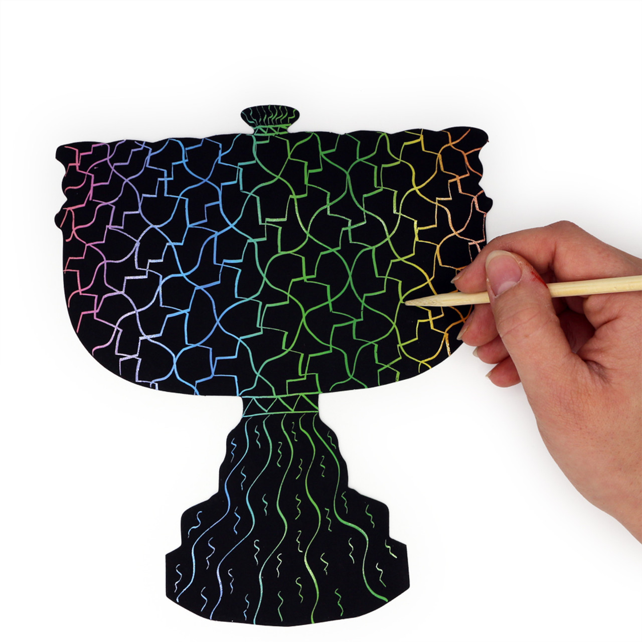 Magic Scratch Menorahs (18) - Hanukkah arts and craft