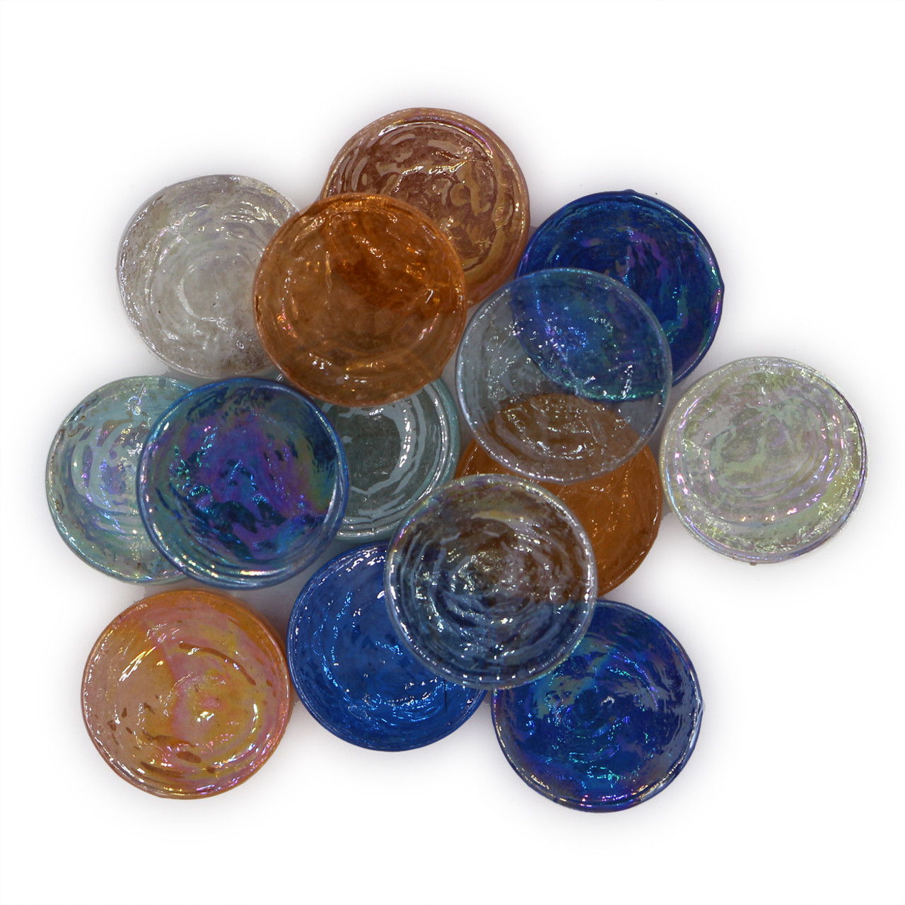Colorful Thick Translucent Round Glass Tiles (47)
