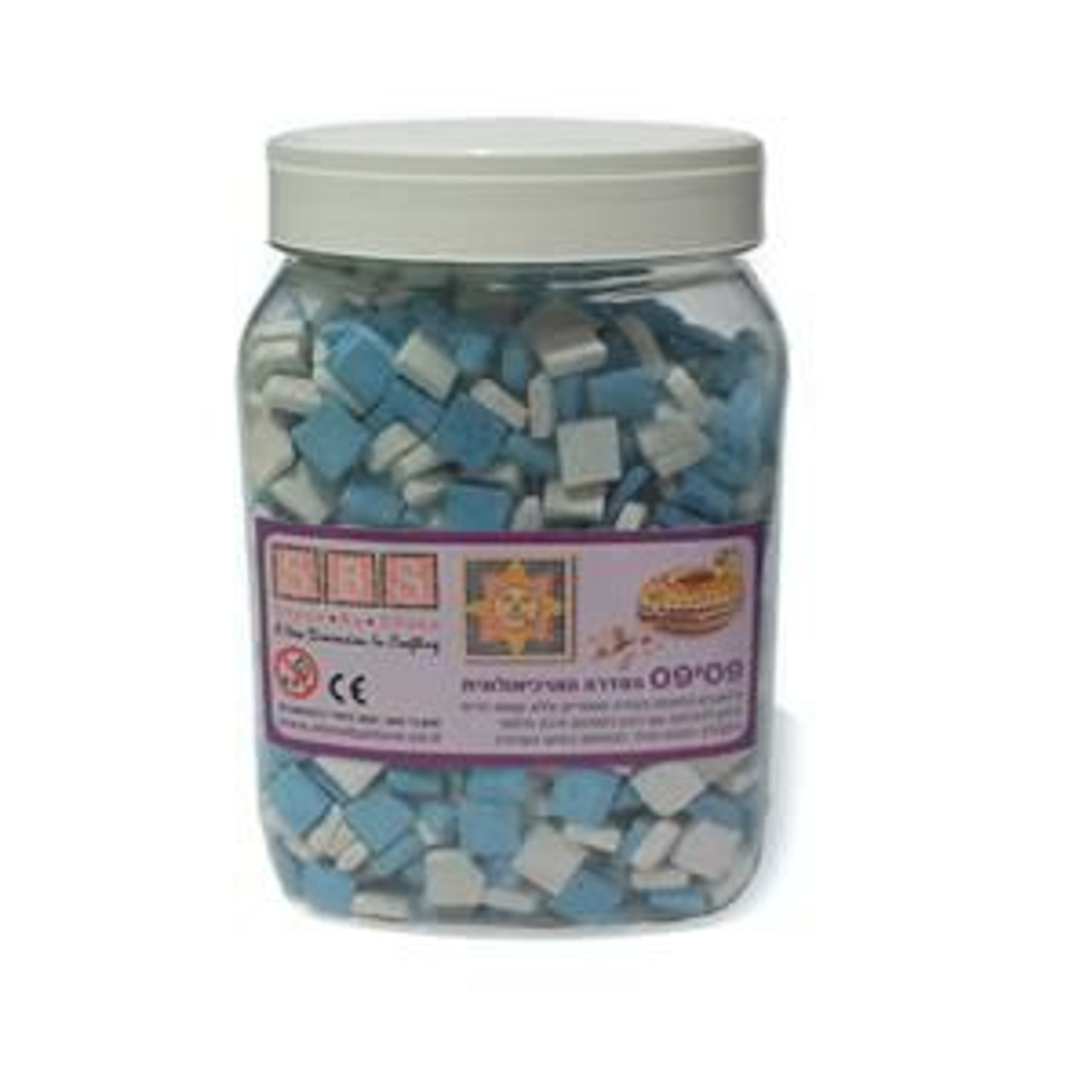 Israeli Mosaic Stones Blue and White - Stone by Stone