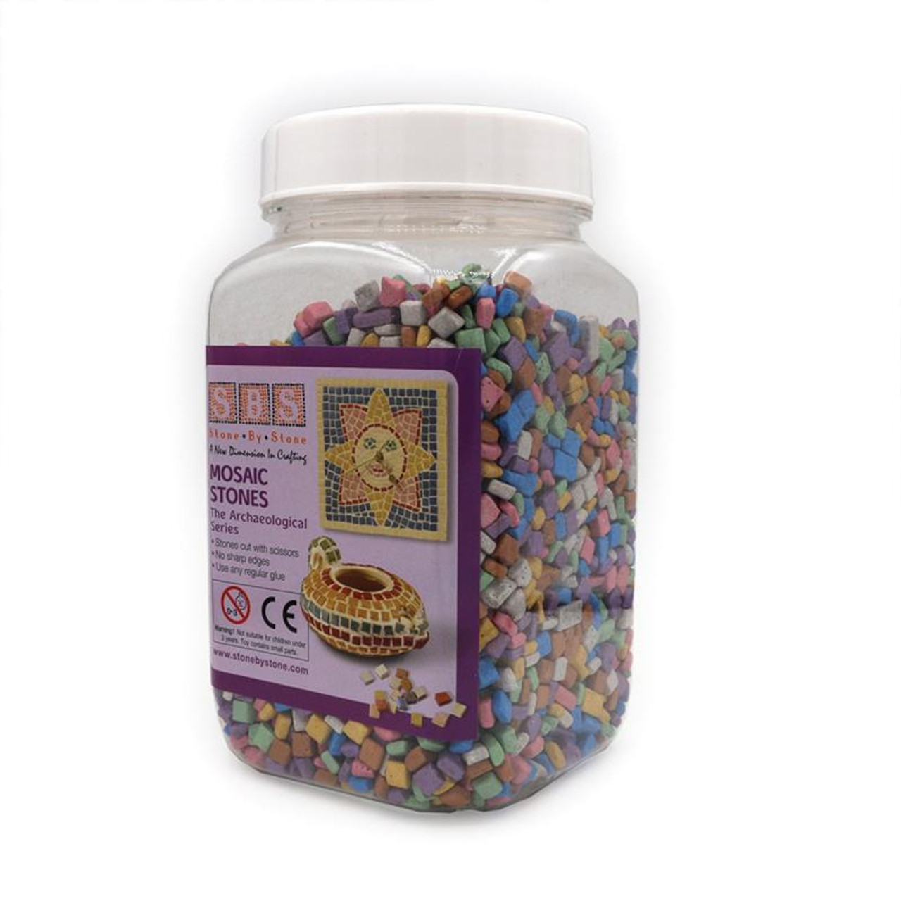 Israeli Mini Mosaic Stones Colorful Metallic - on SALE!