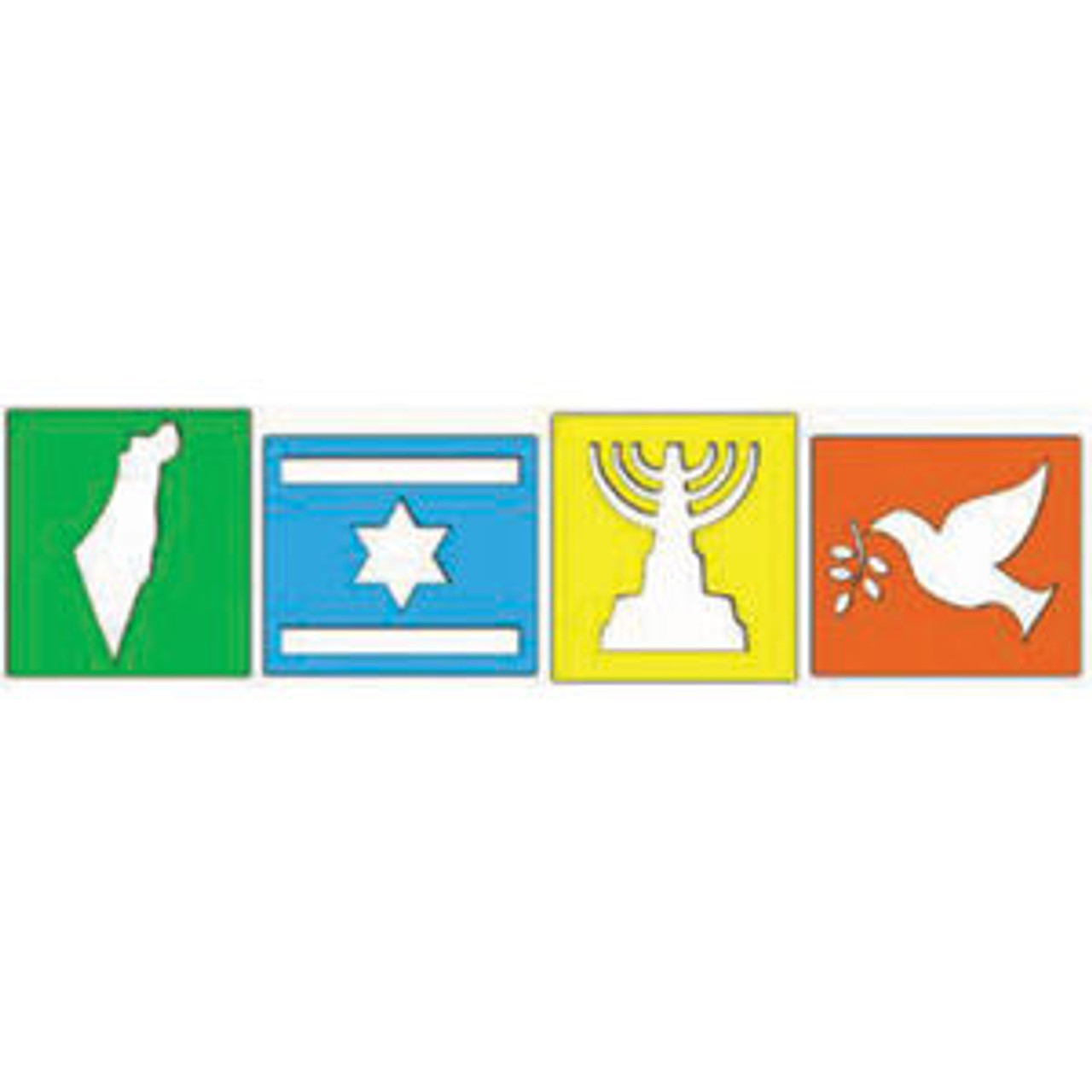 Israel Stencil Set (4 Stencils)
